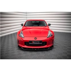 Maxton - Lame Du Pare-Chocs Avant V.2 Nissan 370Z Facelift Noir Brillant
