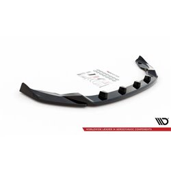Maxton - Lame Du Pare-Chocs Avant V.2 Nissan 370Z Facelift Noir Brillant