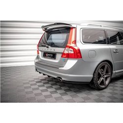 Maxton - Lames De Pare-Chocs Arrière Latérales Volvo V70 Mk3 Noir Brillant