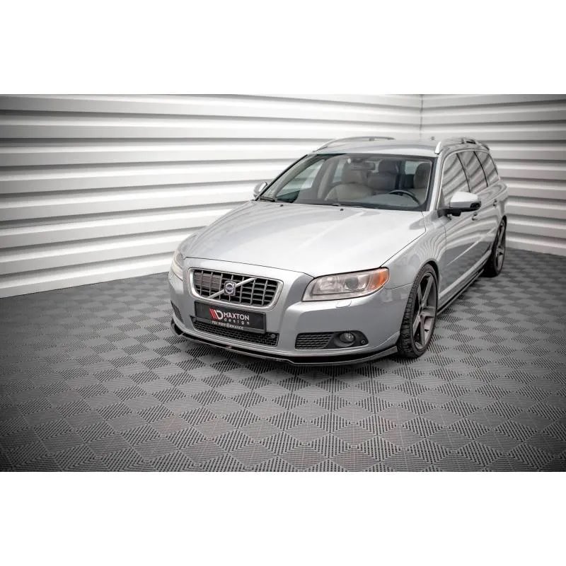 Maxton - Lame Du Pare-Chocs Avant V.2 Volvo V70 Mk3 Noir Brillant