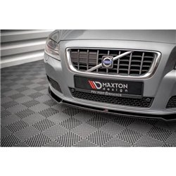 Maxton - Lame Du Pare-Chocs Avant V.2 Volvo V70 Mk3 Noir Brillant