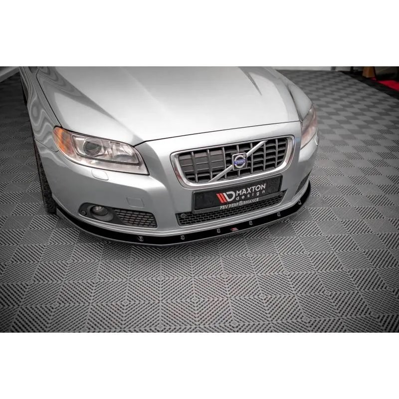 Maxton - Lame Du Pare-Chocs Avant V.1 Volvo V70 Mk3 Noir Brillant