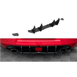 Maxton - Street Pro Central Diffuseur Arriere Nissan 370Z Noir-Rouge
