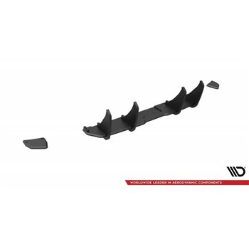 Maxton - Street Pro Central Diffuseur Arriere Nissan 370Z Noir-Rouge