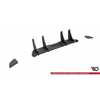 Maxton - Street Pro Central Diffuseur Arriere Nissan 370Z Noir-Rouge