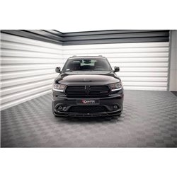 Maxton - Lame Du Pare-Chocs Avant Dodge Durango RT Mk3 Noir Brillant