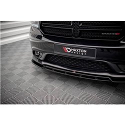 Maxton - Lame Du Pare-Chocs Avant Dodge Durango RT Mk3 Noir Brillant