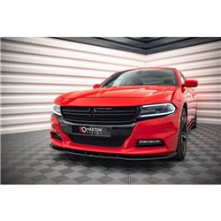 Maxton - Street Pro Lame Du Pare-Chocs Avant Dodge Charger RT Mk7 Facelift Noir-Rouge