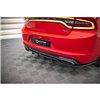 Maxton - Arriere Splitter (avec une barre verticale) Dodge Charger RT Mk7 Facelift Noir Brillant