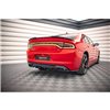 Maxton - Arriere Lame (avec une barre verticale) Dodge Charger RT Mk7 Facelift Noir Brillant