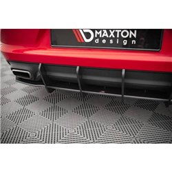 Maxton - Street Pro Central Diffuseur Arriere Dodge Charger RT Mk7 Facelift Noir-Rouge
