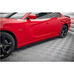 Maxton - Rajouts Des Bas De Caisse Dodge Charger RT Mk7 Facelift Noir Brillant