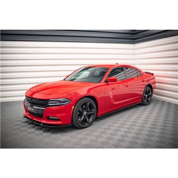 Maxton - Rajouts Des Bas De Caisse Dodge Charger RT Mk7 Facelift Noir Brillant