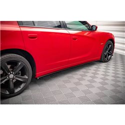 Maxton - Rajouts Des Bas De Caisse Dodge Charger RT Mk7 Facelift Noir Brillant