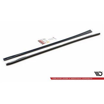 Maxton - Rajouts Des Bas De Caisse Dodge Charger RT Mk7 Facelift Noir Brillant
