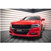 Maxton - Lame Du Pare-Chocs Avant V.2 Dodge Charger RT Mk7 Facelift Noir Brillant