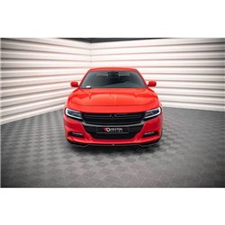 Maxton - Lame Du Pare-Chocs Avant V.2 Dodge Charger RT Mk7 Facelift Noir Brillant