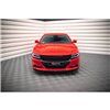 Maxton - Lame Du Pare-Chocs Avant V.2 Dodge Charger RT Mk7 Facelift Noir Brillant