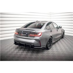 Maxton - Street Pro Lame Du Pare Chocs Arriere V.1 BMW M3 Sedan / Touring G80 / G81 Noir-Rouge