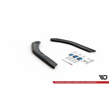 Maxton - Lames De Pare-Chocs Arrière Latérales V.1 BMW M3 Sedan / Touring G80 / G81 Noir Brillant