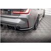 Maxton - Lames De Pare-Chocs Arrière Latérales V.2 BMW M3 Sedan / Touring G80 / G81 Noir Brillant