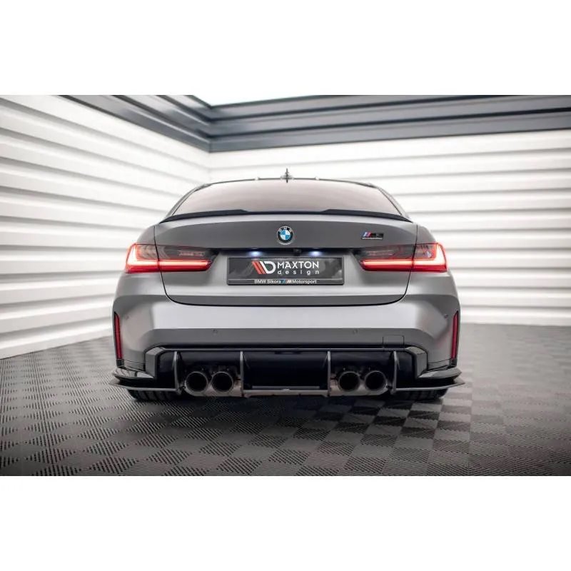 Maxton - Street Pro Central Diffuseur Arriere BMW M3 Sedan / Touring G80 / G81 Rouge