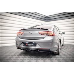 Maxton - Arriere Splitter (avec une barre verticale) Opel Insignia Mk2 Noir Brillant