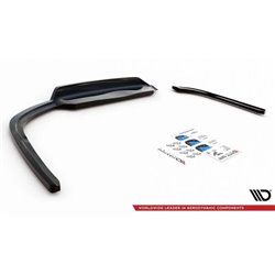 Maxton - Arriere Lame (avec une barre verticale) Opel Insignia Mk2 Noir Brillant