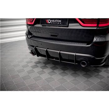 Maxton - Street Pro Central Diffuseur Arriere V.2 Dodge Durango RT Mk3 Noir-Rouge