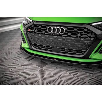 Maxton - Lame Du Pare-Chocs Avant V.2 Audi RS3 Sedan 8Y Noir Brillant
