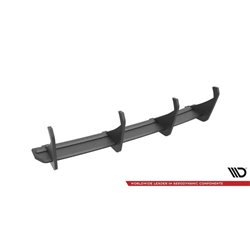 Maxton - Street Pro Central Diffuseur Arriere Audi A3 Sportback 8V Noir-Rouge