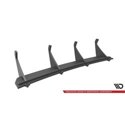 Maxton - Street Pro Central Diffuseur Arriere Audi A3 Sportback 8V Noir-Rouge