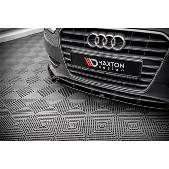 Maxton - Lame Du Pare-Chocs Avant Audi A3 Sportback 8V Noir Brillant