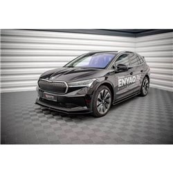 Maxton - Lame Du Pare-Chocs Avant V.1 Skoda Enyaq iV Noir Brillant
