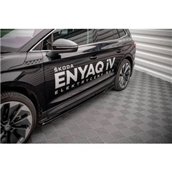 Maxton - Rajouts Des Bas De Caisse Skoda Enyaq iV Noir Brillant