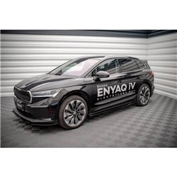 Maxton - Rajouts Des Bas De Caisse Skoda Enyaq iV Noir Brillant