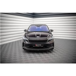 Maxton - Lame Du Pare-Chocs Avant V.3 Skoda Enyaq iV Noir Brillant
