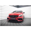 Maxton - Lame Du Pare-Chocs Avant V.2 Mercedes-Benz A45 Aero W176 Facelift Noir Brillant