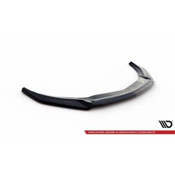 Maxton - Lame Du Pare-Chocs Avant V.2 Mercedes-Benz A45 Aero W176 Facelift Noir Brillant