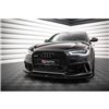Maxton - Lame Du Pare-Chocs Avant Audi A6 RS6 Look C7 Noir Brillant