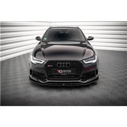 Maxton - Lame Du Pare-Chocs Avant Audi A6 RS6 Look C7 Noir Brillant