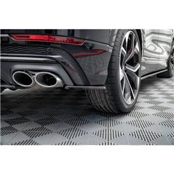Maxton - Lames De Pare-Chocs Arrière Latérales Audi SQ8 Mk1 Noir Brillant