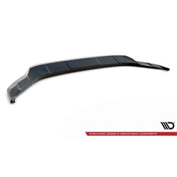 Maxton - Lame Du Pare-Chocs Avant V.2 Volkswagen Atlas Cross Sport Noir Brillant