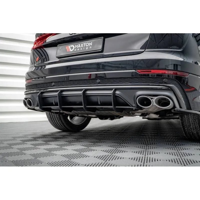 Maxton - Street Pro Central Diffuseur Arriere Audi SQ8 Mk1 Rouge