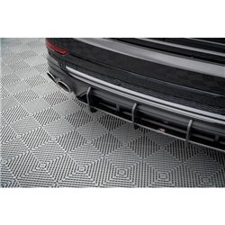 Maxton - Street Pro Central Diffuseur Arriere Audi SQ8 Mk1 Rouge