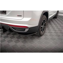 Maxton - Lames De Pare-Chocs Arrière Latérales Volkswagen Atlas Cross Noir Brillant