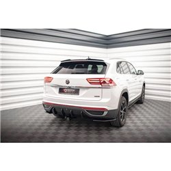 Maxton - Lames De Pare-Chocs Arrière Latérales Volkswagen Atlas Cross Noir Brillant