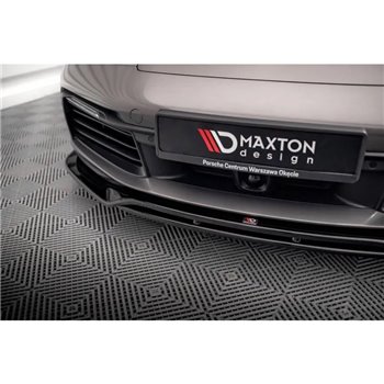 Maxton - Lame Du Pare-Chocs Avant Porsche 911 Carrera 4S 992 Noir Brillant