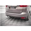 Maxton - Arriere Splitter (avec une barre verticale) Ford C-Max Mk2 Noir Brillant