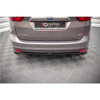 Maxton - Arriere Lame (avec une barre verticale) Ford C-Max Mk2 Noir Brillant